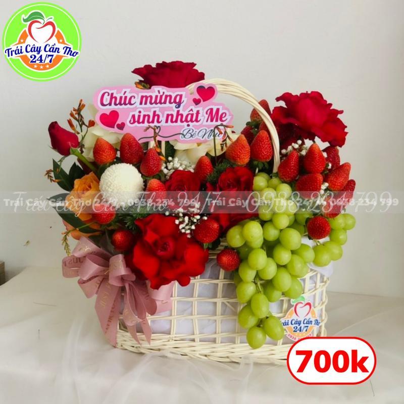 Giỏ hoa trái cây 100