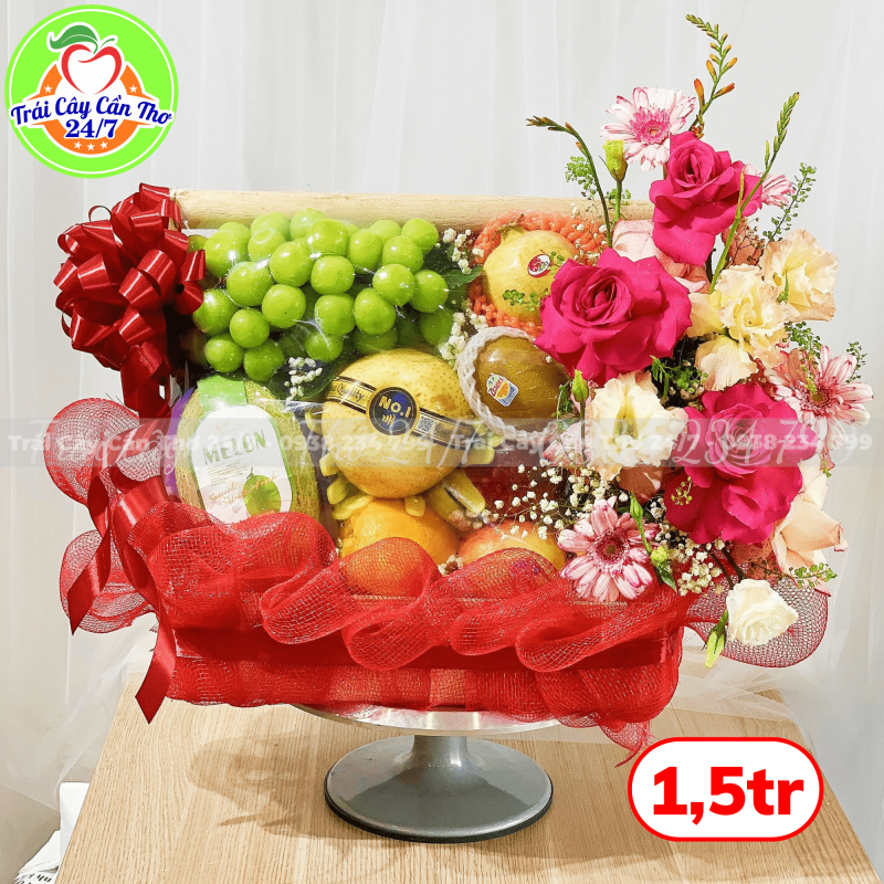 Giỏ hoa trái cây 72